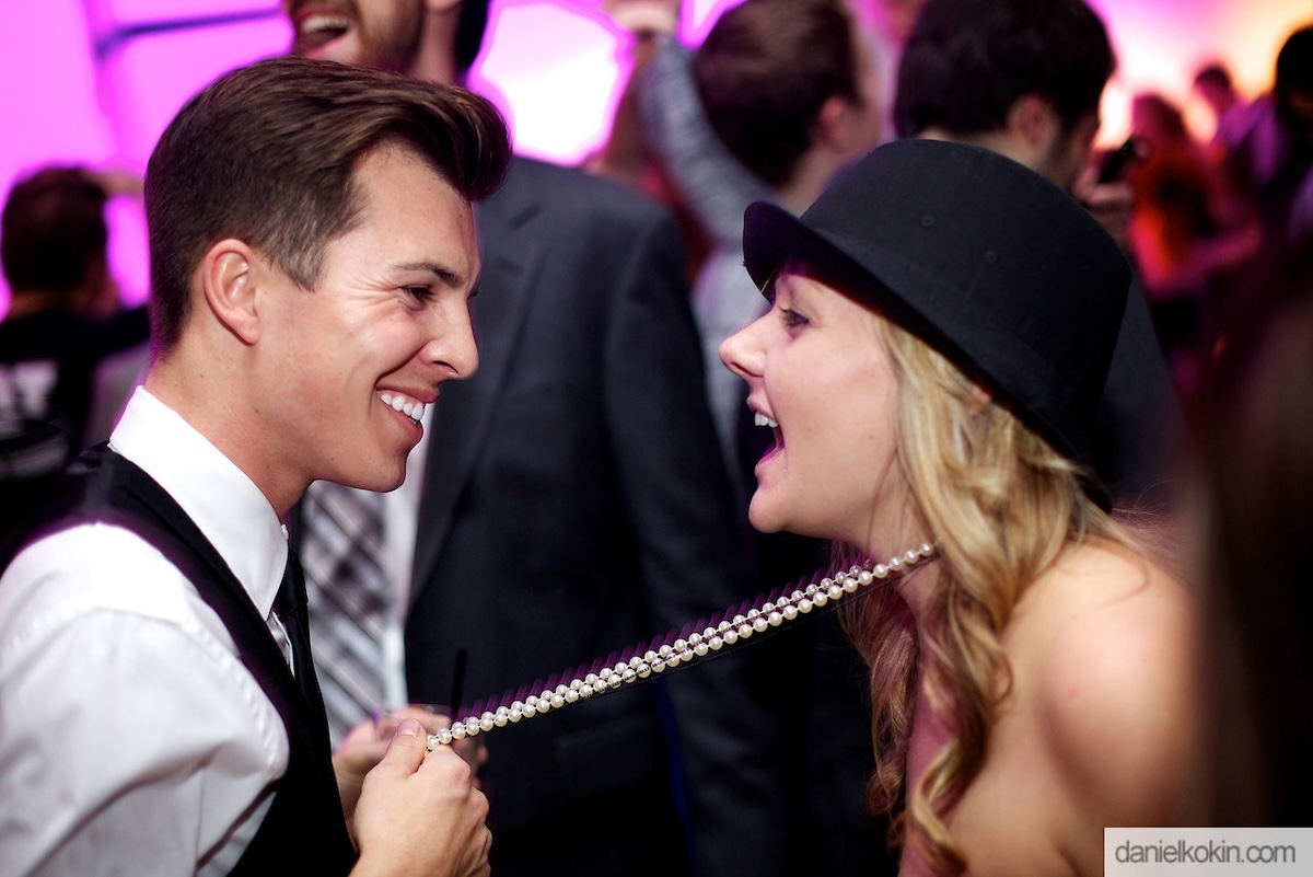 Social Event Banner with a man and a woman dancing